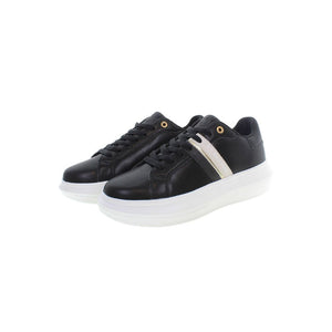 Schwarzer Polyester Damen Sneaker