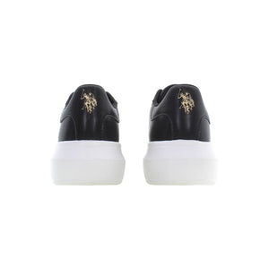 Schwarzer Polyester Damen Sneaker