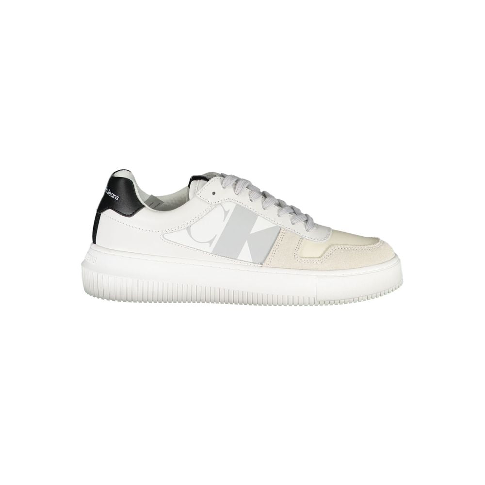 Sneaker aus weißem Polyester