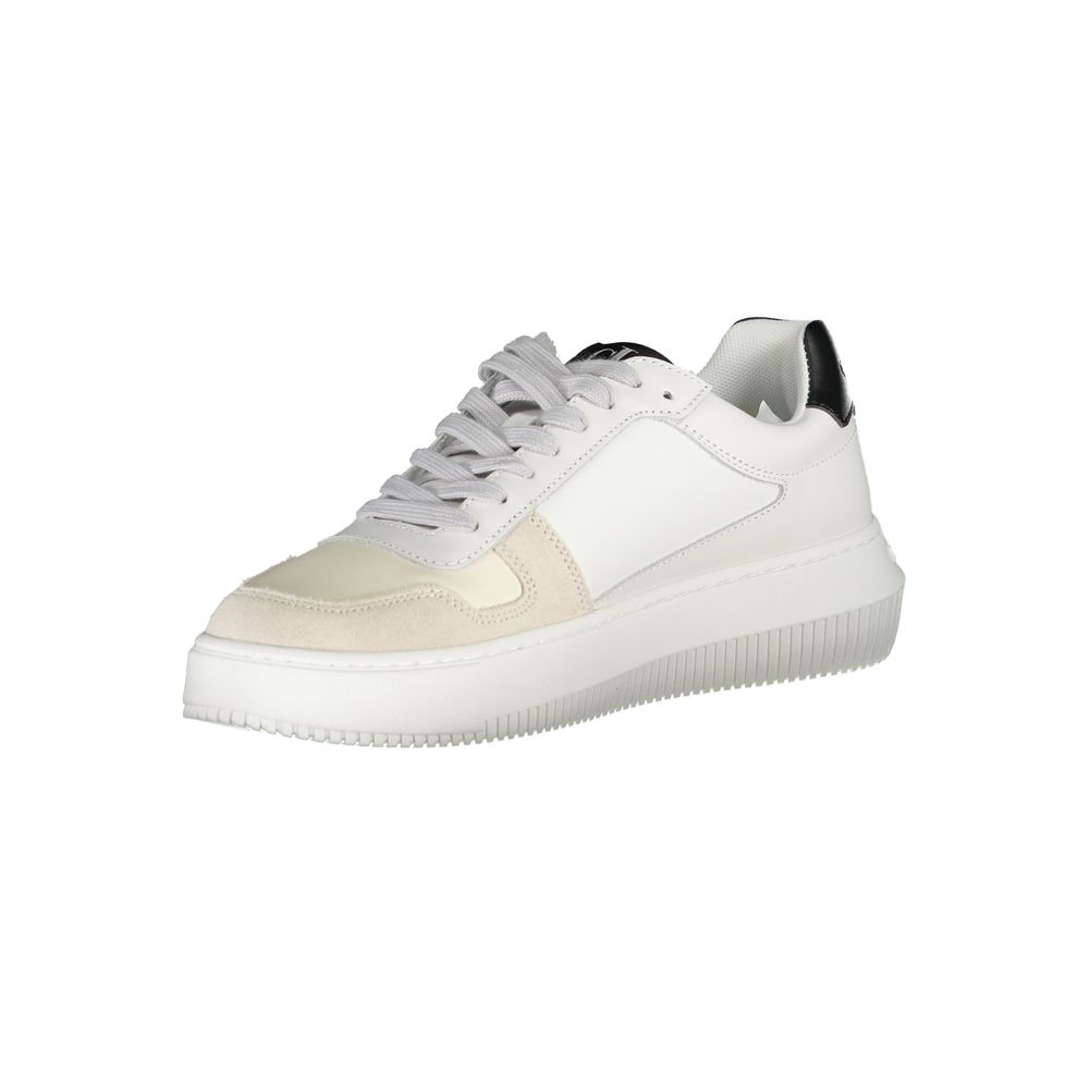 Sneaker aus weißem Polyester