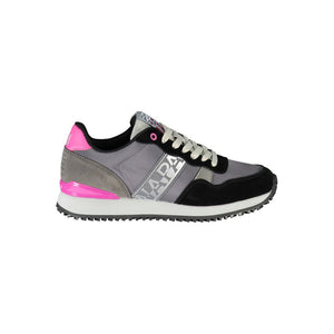 Schicke Graue Kontrast-Schnürsenkel-Sneakers