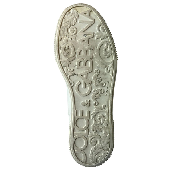 Weiß Miami Leder Low Top Turnschuhe Schuhe