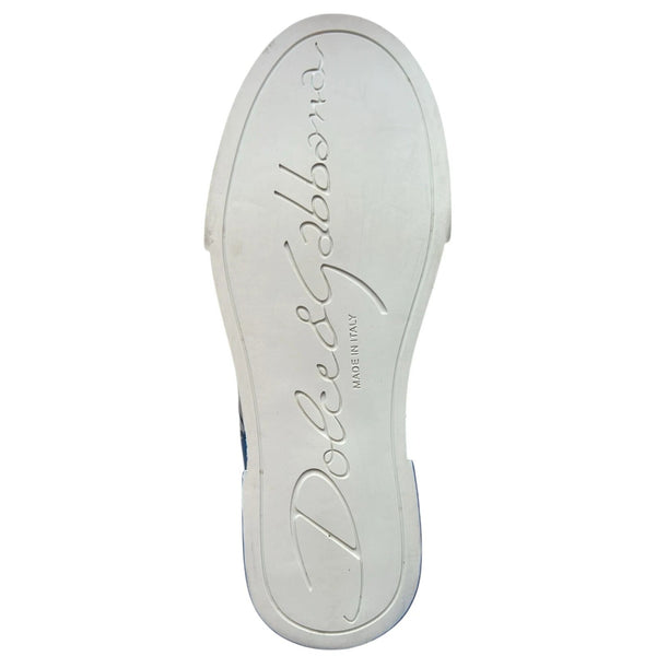 Weiß Blau Logo Portofino Turnschuhe Schuhe