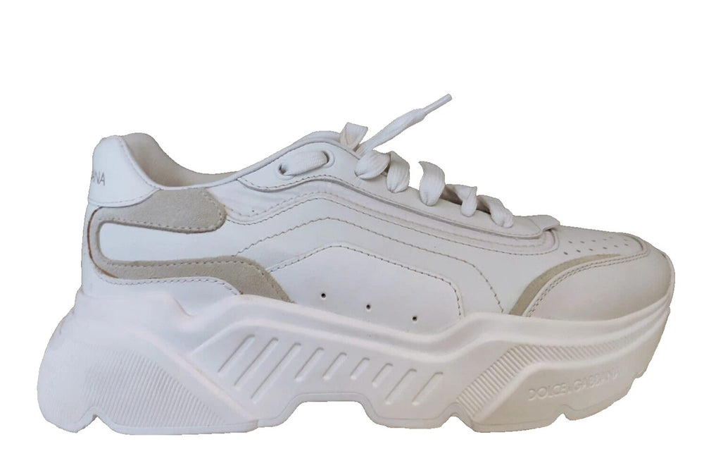 Weiß Daymaster Low Top Herren Turnschuhe Schuhe