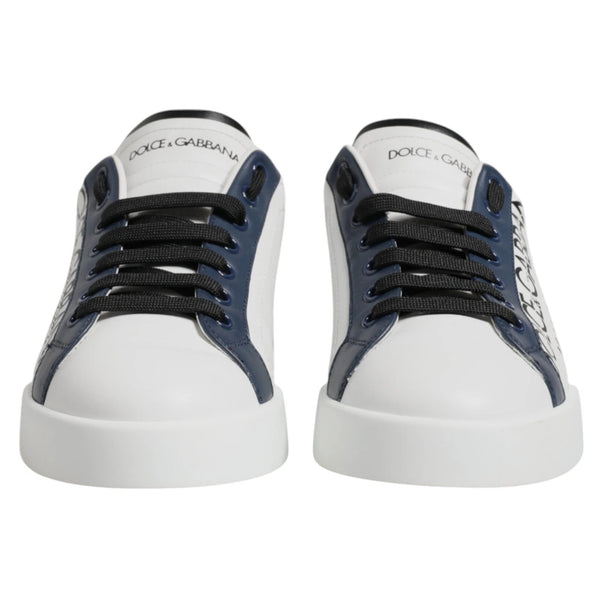 Weiß Blau Crown Low Top Männer Turnschuhe Schuhe