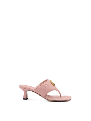 Mystic Pink Charlotte Sandalen aus Nappaleder
