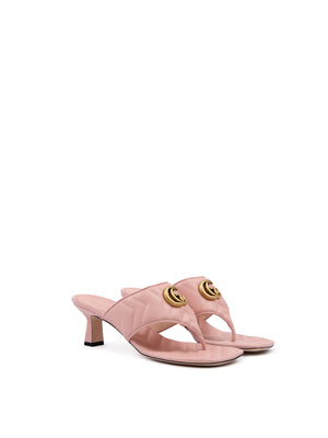 Mystic Pink Charlotte Sandalen aus Nappaleder