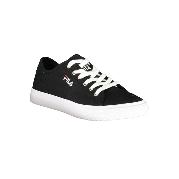Schlanke schwarze Sportschuhe mit Schnürung
