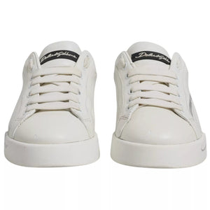 Weiß Schwarz Logo Portofino Herren Sneaker Schuh