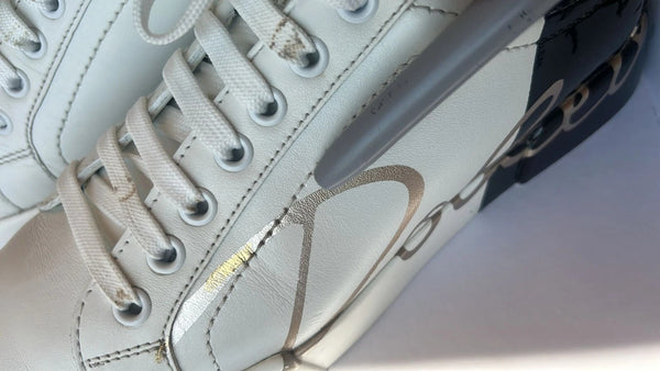 Weiß Schwarz Logo Portofino Herren Sneaker Schuh