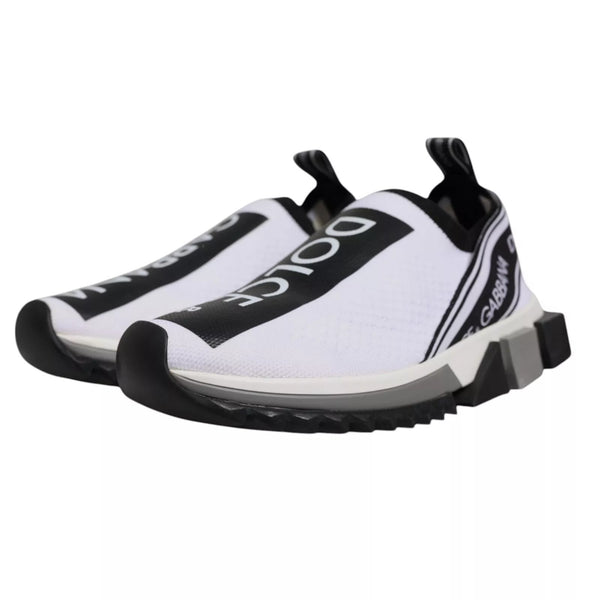 Weiß Schwarz Slip On Sorrento Sneakers Schuhe