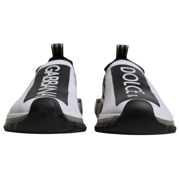 Weiß Schwarz Slip On Sorrento Sneakers Schuhe