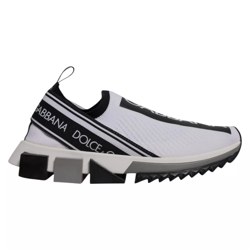 Weiß Schwarz Slip On Sorrento Sneakers Schuhe