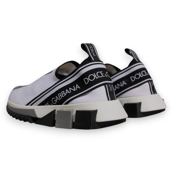 Weiß Schwarz Slip On Sorrento Sneakers Schuhe