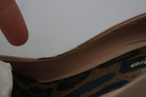 Beige Lackleder Stilettoabsatz Pumps