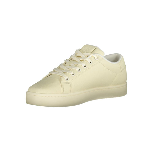 Weiß Polyester Männer Sneaker