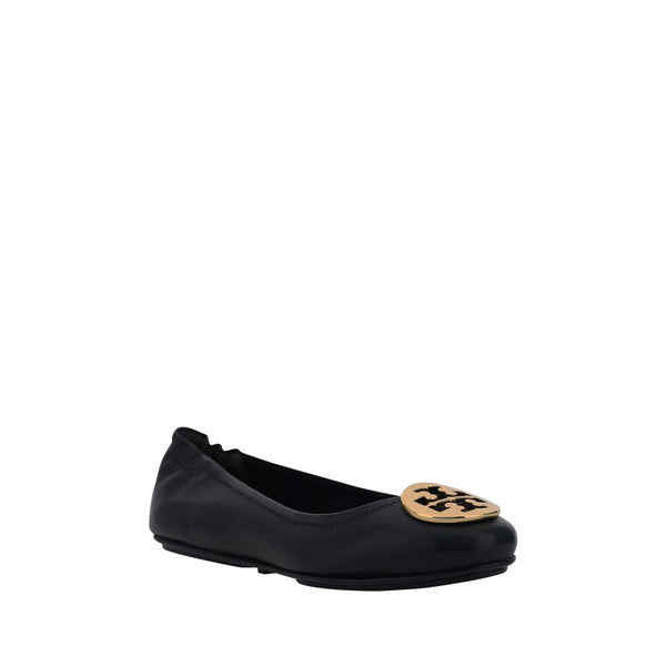 Schwarze Lamm-Ballerinas aus Ovis Aries-Leder