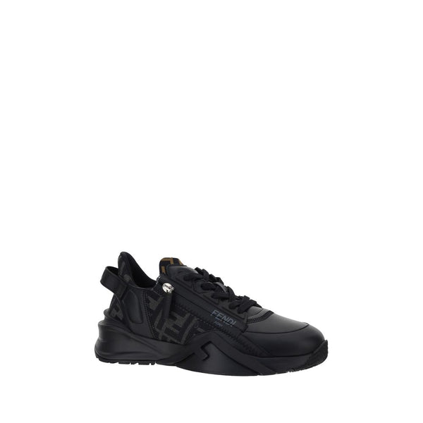 Schwarze Kalbshaut Bos Taurus Sportschuhe