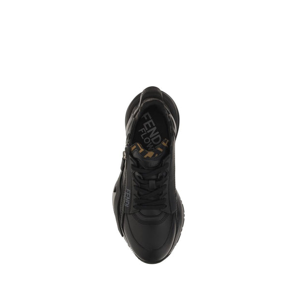Schwarze Kalbshaut Bos Taurus Sportschuhe