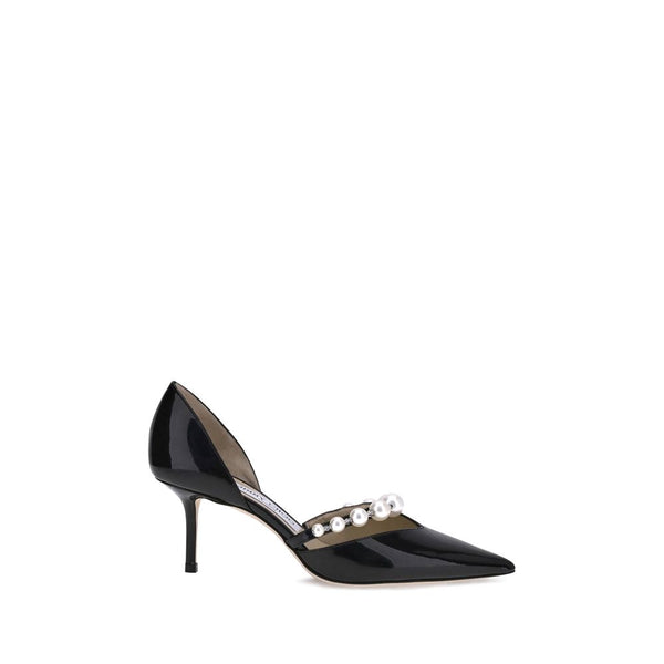 Schwarze Kalbshaut Bos Taurus High Heels