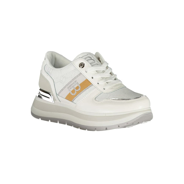 Weißer Polyester Damen Sneaker