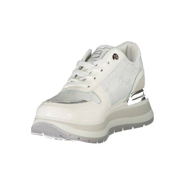 Weißer Polyester Damen Sneaker