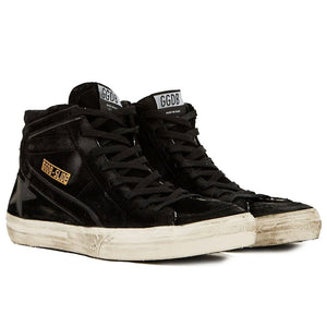 Sneaker aus schwarzem Kalbsleder