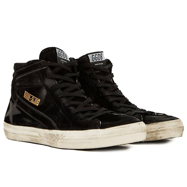 Sneaker aus schwarzem Kalbsleder