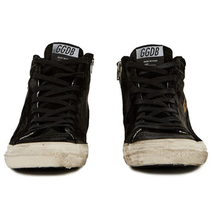 Sneaker aus schwarzem Kalbsleder