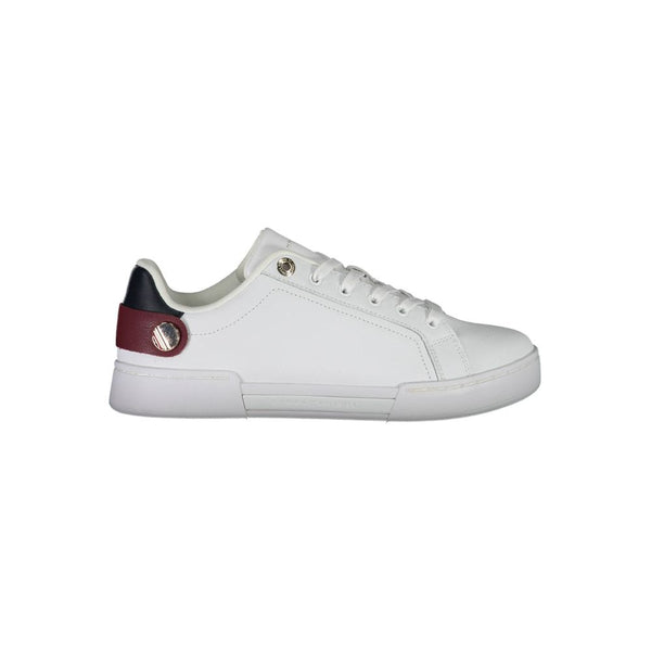 Weißes Polyethylen Damen Sneaker