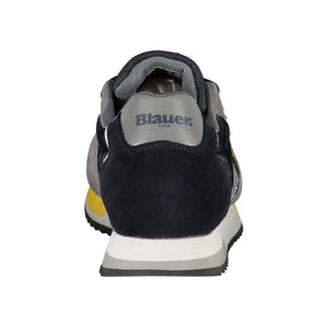 Erhöhen Sie Ihren Schritt: Blaue Kontrast-Schnürsneaker
