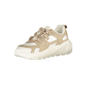 Weißes Polyethylen Damen Sneaker