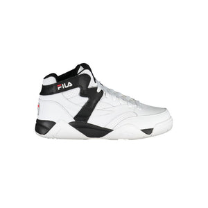 Sportliche High-Top-Schnürsneakers mit kontrastierenden Details