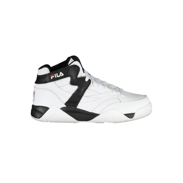 Sportliche High-Top-Schnürsneakers mit kontrastierenden Details