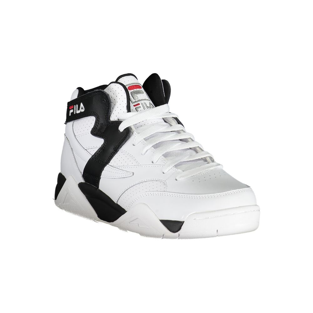 Sportliche High-Top-Schnürsneakers mit kontrastierenden Details