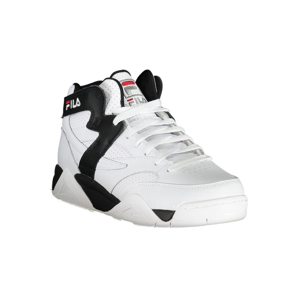 Sportliche High-Top-Schnürsneakers mit kontrastierenden Details
