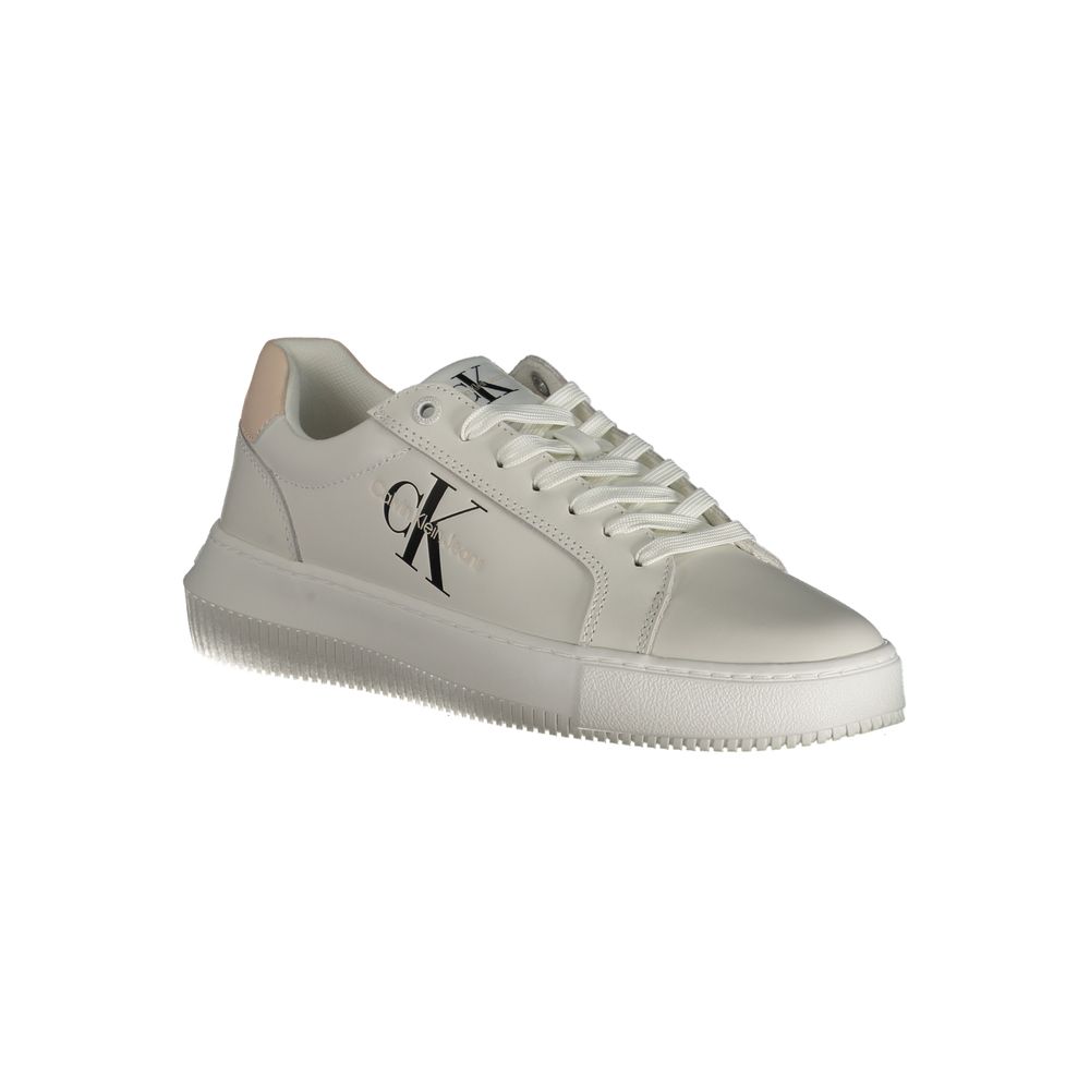 Sneaker aus weißem Polyester