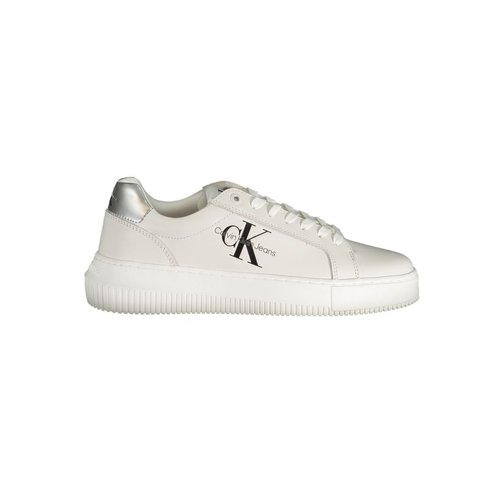 Sneaker aus weißem Polyester