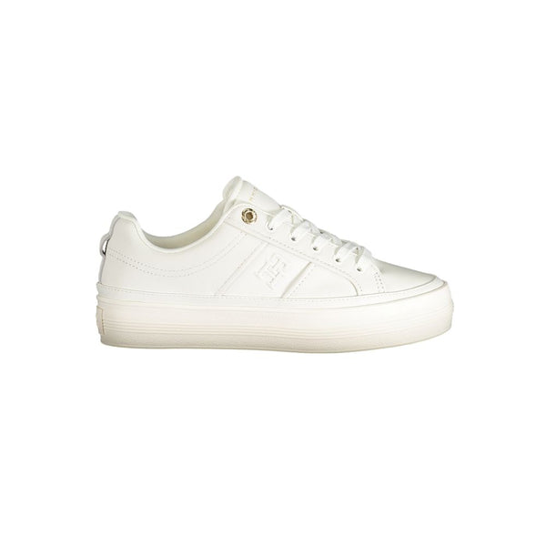 Weißes Polyethylen Damen Sneaker