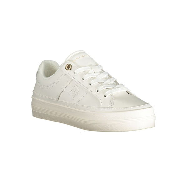 Weißes Polyethylen Damen Sneaker