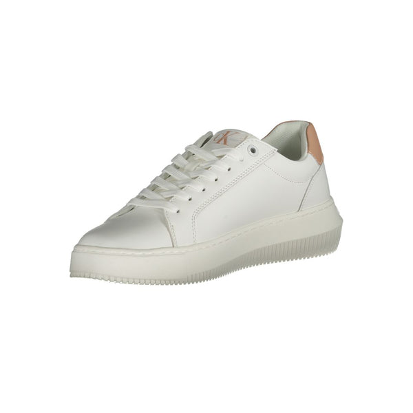 Weißes Leder Damen Sneaker