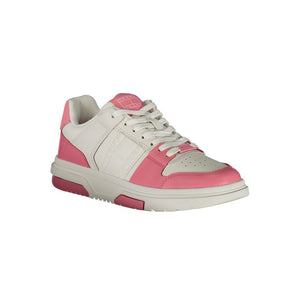 Rosa Leder Damen Sneaker