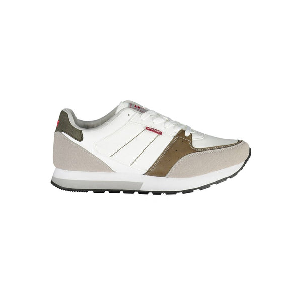 Weiß Polyester Männer Sneaker