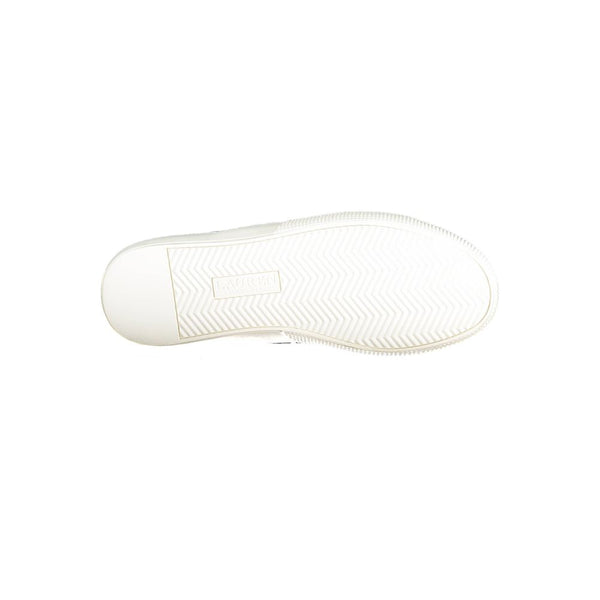 Blaue Leder Damen Sneaker