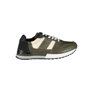 Emerald Glide Sportliche Sneakers mit kontrastierenden Schnürsenkeln