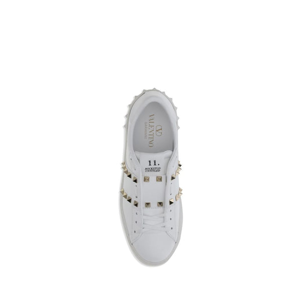 Weiße Kalbshaut Bos Taurus Sneakers mit niedrigem Schaft