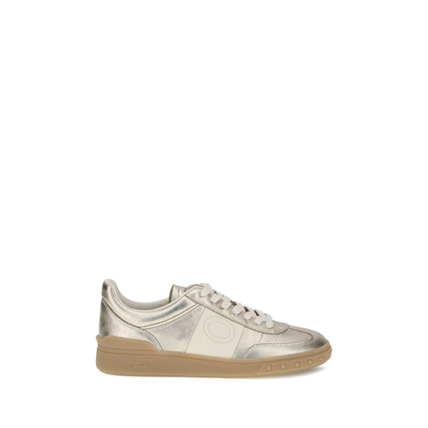 Goldene Kalbshaut Bos Taurus Sneakers mit niedrigem Schaft