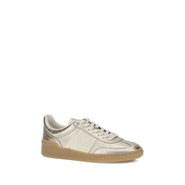Goldene Kalbshaut Bos Taurus Sneakers mit niedrigem Schaft