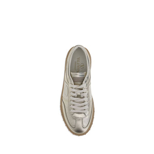 Goldene Kalbshaut Bos Taurus Sneakers mit niedrigem Schaft