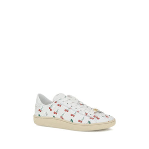 Weiße Kalbshaut Bos Taurus Sneakers mit niedrigem Schaft